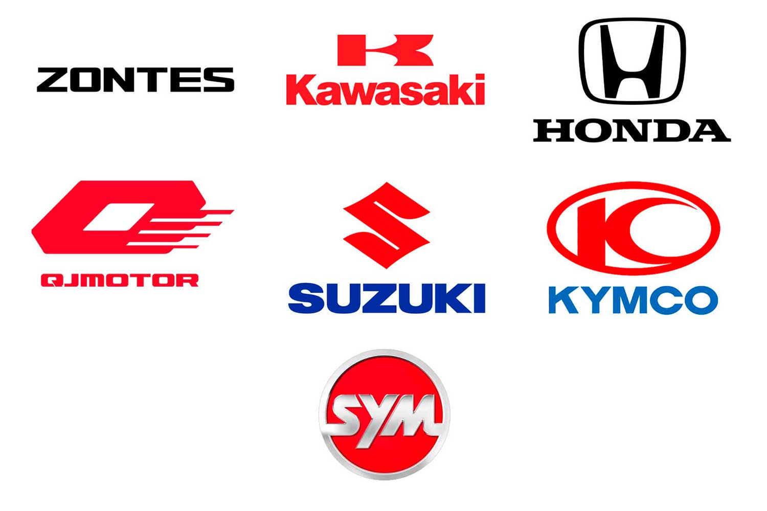 Todos los logotipos de las marcas que comercializa este concesionario